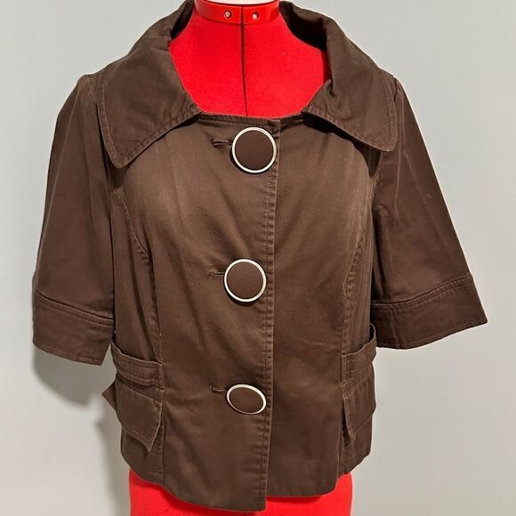 Cato brown jacket. Size large - Picture 1 of 5